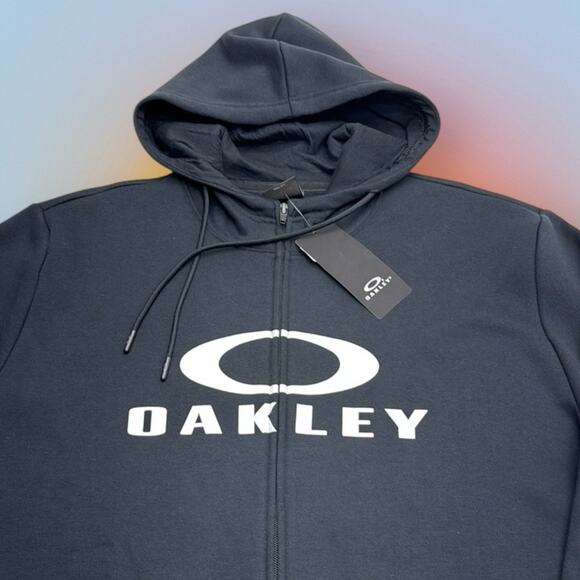 Oakley Other - OAKLEY Men’s Large Black FULL ZIP Hoodie Sweatshirt